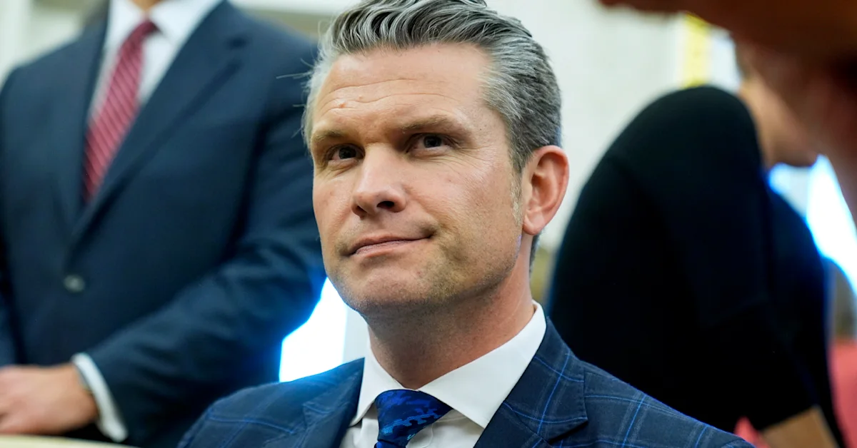Pete Hegseth speech with strict military fitness, grooming and selection requirements drawing political scrutiny.