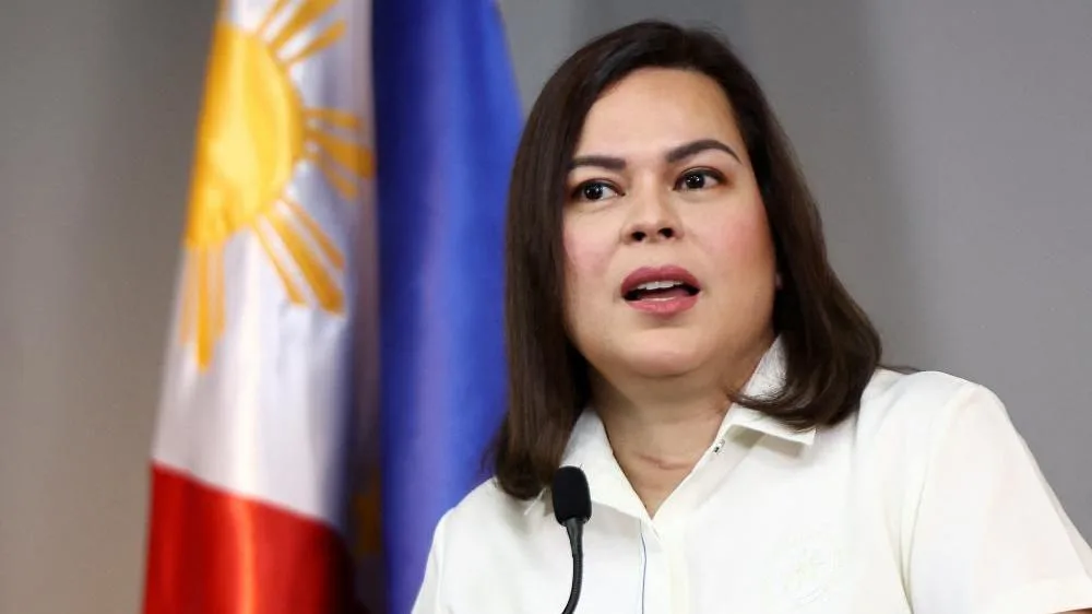 Philippine Vice President Sara Duterte faces impeachment proceedings in a landmark Senate trial in Manila.